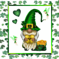 Gif animé gnome Saint Patrick