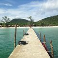 Sur la plage au Cambodge