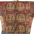 A rare ans important silk robe, Sogdiana, Central Asia, 7th-8th Century