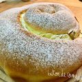 Brioche roulée a la crème de spéculoos , pommes et cannelle 