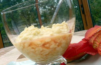 Riz au lait au quince curd (coing)