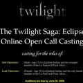 Casting en ligne pour Seth et Leah dans Eclipse