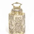 Large Screw-Cap Bottle with Portraits of Emperors. Leipzig. Circa 1694/96. Johann Paul Schmidt.