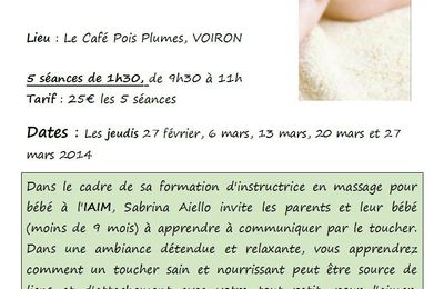 Atelier massage au Café Pois Plumes