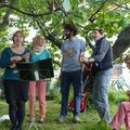  cabaret/scène ouverte au jardin à St Egreve  