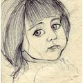 Dessins rapides - portraits d'enfants (I, II, III)