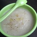 Velouté de topinambour aux noisettes