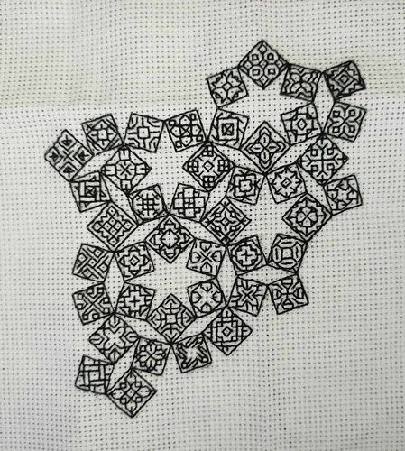 Broderie BlackWork de Valérie.