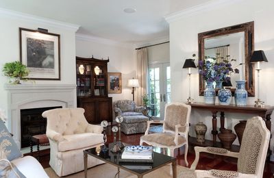 Une ancienne maison américaine décorée à la française