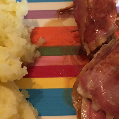 Involtini à la romaine, écrasé de pomme de terre au citron