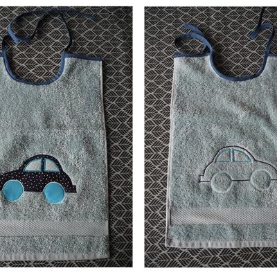 Trois bavoirs pour un petit Tylian janvier 20