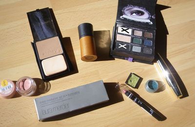 Maquillage avec pigment TEAL (MAC)