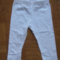 Legging court blanc - DPAM - 4 ans/102 cm - 1 euro -