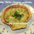 Coquilles Saint-Jacques gratinés