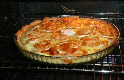 TARTE TOPINAMBOURS, POMMES ET CHEVRE