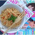 Spaghetti, comme chez mamie anchois & sauce tomate