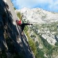 Escalade à la falaise de Nant Gothier dans les Aravis