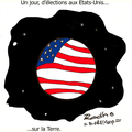 Un jour d'élections aux Etats-Unis  sur Terre où  la planète comme 51 ème état.