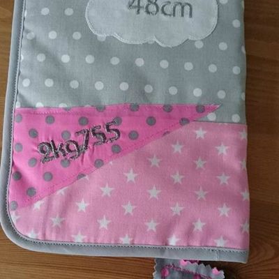 CARNET DE SANTE ROSE ET GRIS