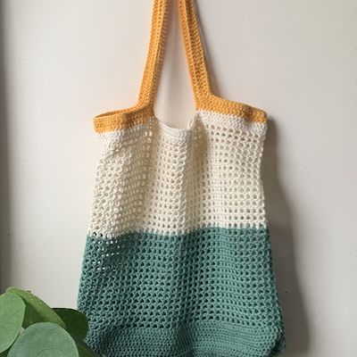 Un sac Filet au crochet