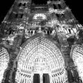 La cathédrale d'Amiens de nuit