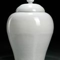 A white-glazed jar and cover, China, Yongle period (1403-1425)
