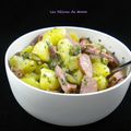 Salade tiède (ou froide) de pommes de terre à la saucisse de Morteau