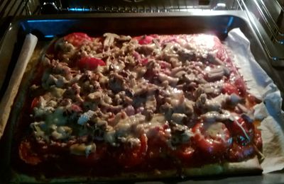 Pizza bacon & champignon