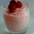 Test - Riz au lait nougat-framboise