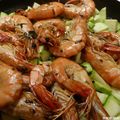 Gambas aux courgettes