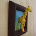 Cadre 3D Girafe