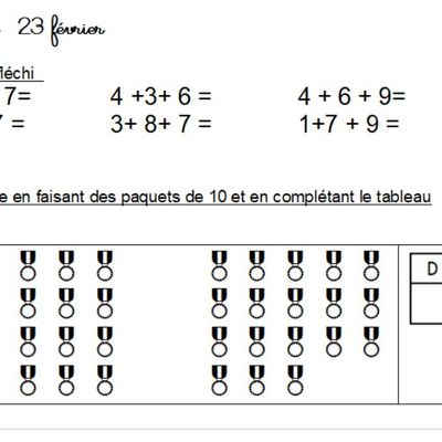 Mathématiques février