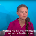 Greta Thunberg : Vous avez volé mes rêves et mon enfance - How dare you ? - Greta Thunberg at Climate action summit September 23