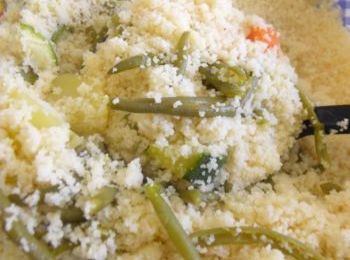 couscous aux légumes à la vapeur