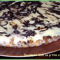 Tarte au chocolat blanc sur rocher coco