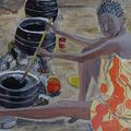 ma peinture de cette semaine : 23/29 mars 2020: Traditions africaines