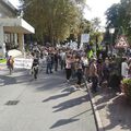 Manifestation à Aix-les-Bains