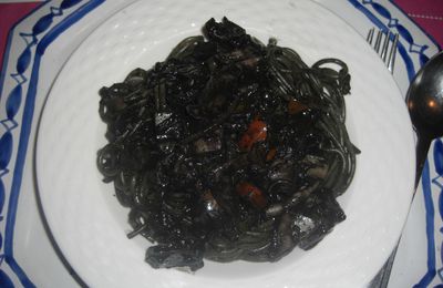 Spaghetti au noir de seiche