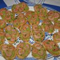 crostinis aux crevettes