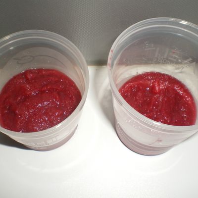 Petits pots pomme cerise