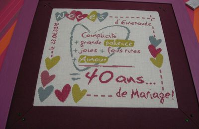 40 ans de mariage