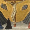 Taddeo di Bartolo et son atelier (Connu à Sienne, Pise et Gênes de 1363 à 1422) Crucifixion avec une donatrice