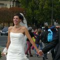 Mariée sur le pont Alexandred III