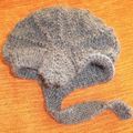 Encore un petit bonnet bébé gris aviatrix