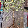 BRODERIE : les feuilles de l'arbre