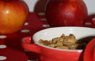 Crumble aux pommes et  speculos