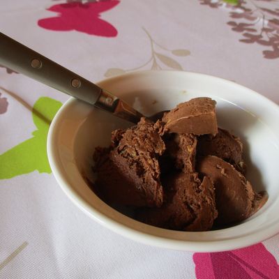 Glace au chocolat sans lactose