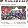 Article de Ouest France du 18/08/2015 (Passage à LOUDEAC)