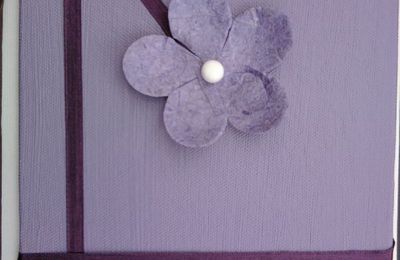 tableau fleur violette