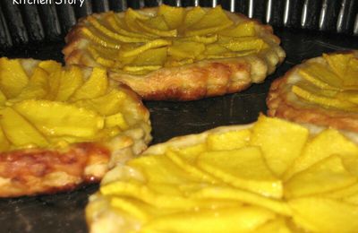 Tartelettes fines à la mangue, prêtes illico presto